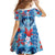 Hawaiian Dolphin Love Couple - Ocean Heart Family Matching Short Sleeve Bodycon Dress and Hawaiian Shirt