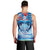 Hawaiian Dolphin Love Couple - Ocean Heart Men Tank Top