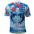 Hawaiian Dolphin Love Couple - Ocean Heart Polo Shirt