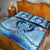 Hawaiian Dolphin Love Couple - Ocean Heart Quilt Bed Set