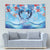 Hawaiian Dolphin Love Couple - Ocean Heart Tapestry