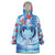 Hawaiian Dolphin Love Couple - Ocean Heart Wearable Blanket Hoodie