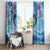 Hawaiian Dolphin Love Couple - Ocean Heart Window Curtain