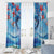 Hawaiian Dolphin Love Couple - Ocean Heart Window Curtain