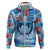 Hawaiian Dolphin Love Couple - Ocean Heart Zip Hoodie