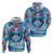 Hawaiian Dolphin Love Couple - Ocean Heart Zip Hoodie