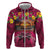 Hawaiian Turtle Love Couple Hoodie Ocean Serenade - Honu Honi Ihu with Hibiscus and Romantic Sunset Pink Color