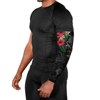 Hawaiian Tropical Plants and Turtles Arm Sleeves Polynesian Art Motifs