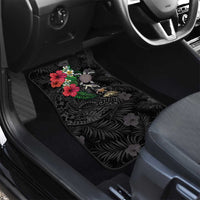 Hawaiian Tropical Plants and Turtles Car Mats Polynesian Art Motifs