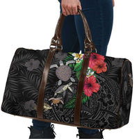 Hawaiian Tropical Plants and Turtles Travel Bag Polynesian Art Motifs
