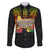 Hawaii Pan-Pacific Festival Family Matching Long Sleeve Bodycon Dress and Hawaiian Shirt Hawaiian Elements and Polynesian Tattoo
