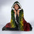 Hawaiian Elements and Polynesian Tattoo Hooded Blanket