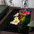 Hawaii Plumeria Area Rug Polynesian Tattoo and Hibiscus