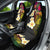 Hawaii Plumeria Car Seat Cover Polynesian Tattoo and Hibiscus