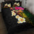 Hawaii Plumeria Quilt Bed Set Polynesian Tattoo and Hibiscus