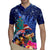 New Zealand Tuatara Christmas Rugby Jersey Silver Fern and Xmas Pohutukawa Tree Blue Color