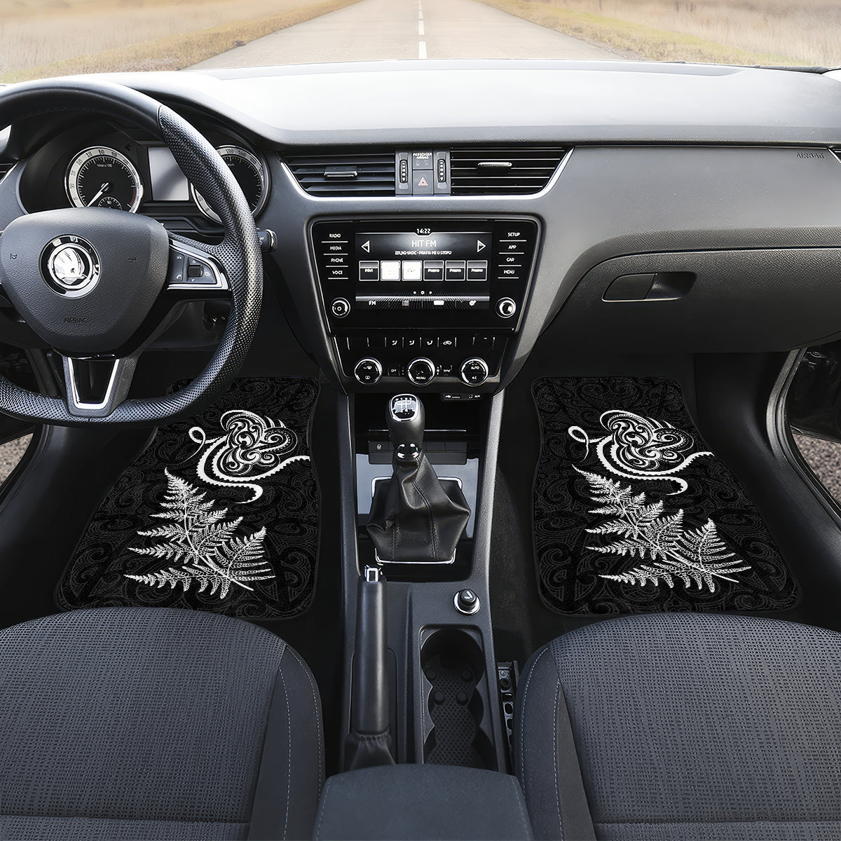 New Zealand Octopus Tattoo and Fern Car Mats Maori Pattern