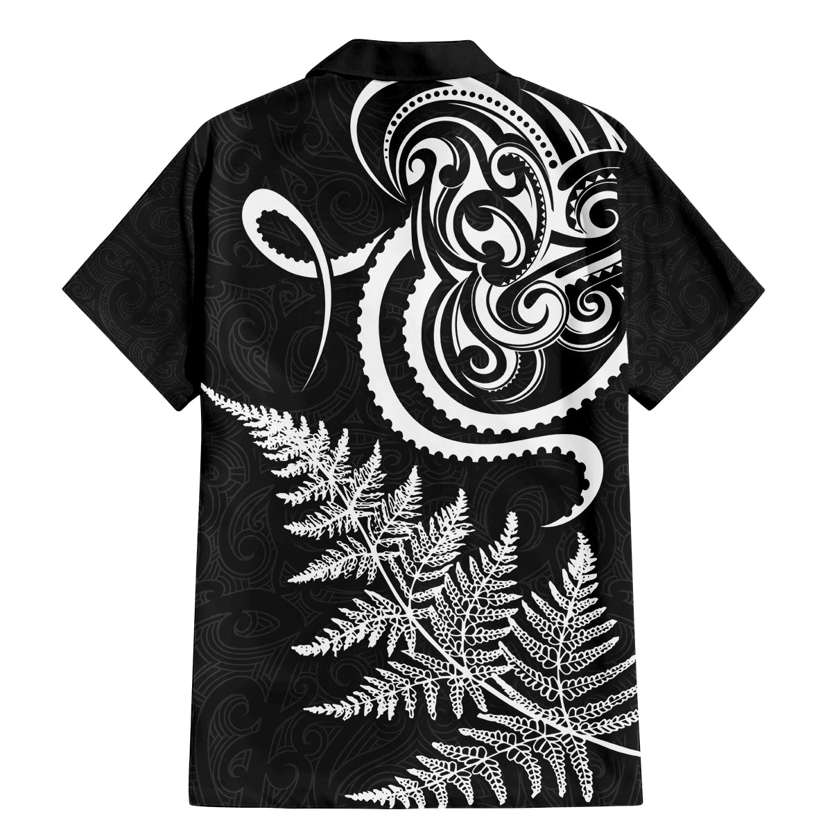 New Zealand Octopus Tattoo and Fern Family Matching Mermaid Dress and Hawaiian Shirt Maori Pattern LT03 - Polynesian Pride