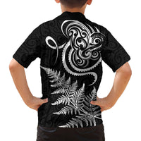 New Zealand Octopus Tattoo and Fern Family Matching Puletasi and Hawaiian Shirt Maori Pattern LT03 - Polynesian Pride