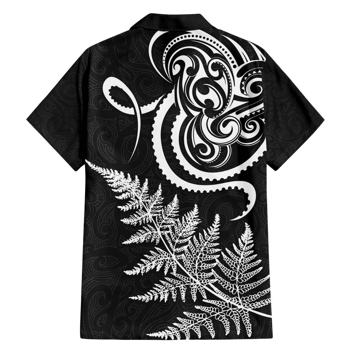New Zealand Octopus Tattoo and Fern Family Matching Puletasi and Hawaiian Shirt Maori Pattern LT03 - Polynesian Pride