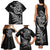 New Zealand Octopus Tattoo and Fern Family Matching Tank Maxi Dress and Hawaiian Shirt Maori Pattern