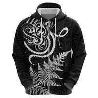 New Zealand Octopus Tattoo and Fern Hoodie Maori Pattern