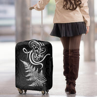 New Zealand Octopus Tattoo and Fern Luggage Cover Maori Pattern