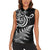 New Zealand Octopus Tattoo and Fern Women Sleeveless Polo Shirt Maori Pattern