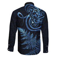 New Zealand Octopus Tattoo and Fern Family Matching Off Shoulder Maxi Dress and Hawaiian Shirt Maori Pattern Matariki Style LT03 - Polynesian Pride