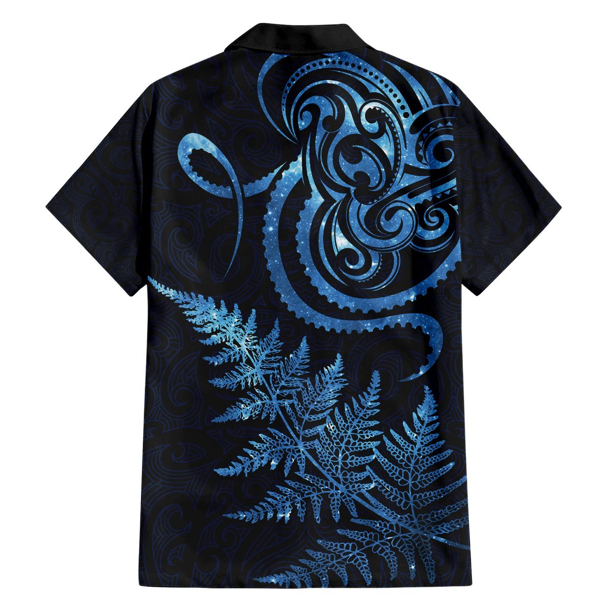 New Zealand Octopus Tattoo and Fern Hawaiian Shirt Maori Pattern Matariki Style LT03 - Polynesian Pride