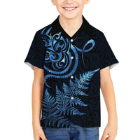 New Zealand Octopus Tattoo and Fern Hawaiian Shirt Maori Pattern Matariki Style LT03 - Polynesian Pride