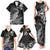 New Zealand Crocodile Tattoo and Fern Family Matching Tank Maxi Dress and Hawaiian Shirt Maori Pattern