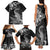 New Zealand Crocodile Tattoo and Fern Family Matching Tank Maxi Dress and Hawaiian Shirt Maori Pattern