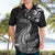 New Zealand Crocodile Tattoo and Fern Hawaiian Shirt Maori Pattern