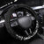New Zealand Crocodile Tattoo and Fern Steering Wheel Cover Maori Pattern