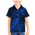 New Zealand Crocodile Tattoo and Fern Family Matching Mermaid Dress and Hawaiian Shirt Maori Pattern Blue Color