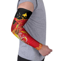Papua New Guinea Independence Day Arm Sleeves Happy Anniversary 50th Bird-of-paradise Melanesian Tattoos - Polynesian Pride