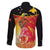 Papua New Guinea Independence Day Family Matching Long Sleeve Bodycon Dress and Hawaiian Shirt Happy Anniversary 50th Bird-of-paradise Melanesian Tattoos - Polynesian Pride