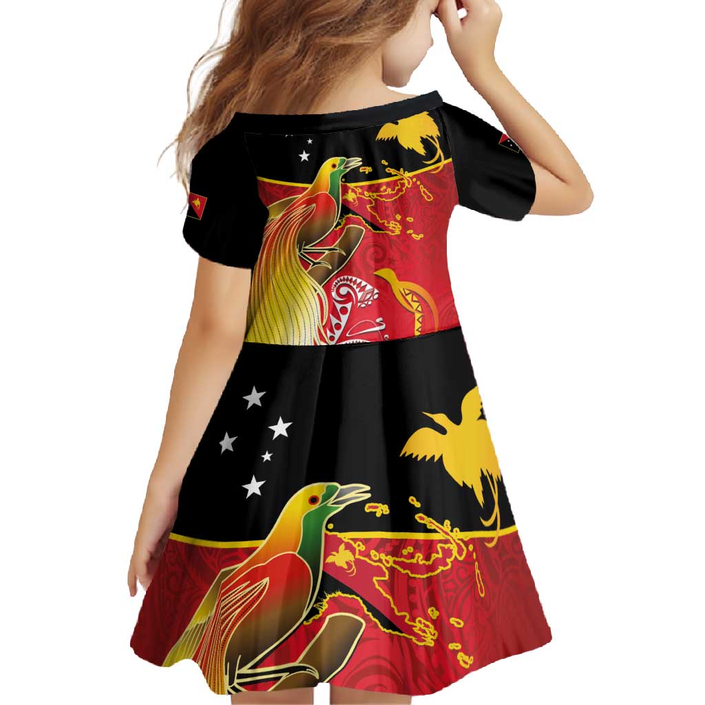 Papua New Guinea Independence Day Family Matching Off Shoulder Maxi Dress and Hawaiian Shirt Happy Anniversary 50th Bird-of-paradise Melanesian Tattoos - Polynesian Pride