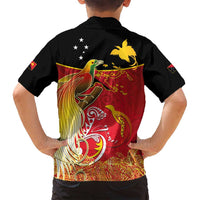 Papua New Guinea Independence Day Family Matching Summer Maxi Dress and Hawaiian Shirt Happy Anniversary 50th Bird-of-paradise Melanesian Tattoos - Polynesian Pride