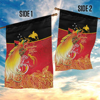 Papua New Guinea Independence Day Garden Flag Happy Anniversary 50th Bird-of-paradise Melanesian Tattoos - Polynesian Pride