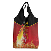Papua New Guinea Independence Day Grocery Bag Happy Anniversary 50th Bird-of-paradise Melanesian Tattoos - Polynesian Pride