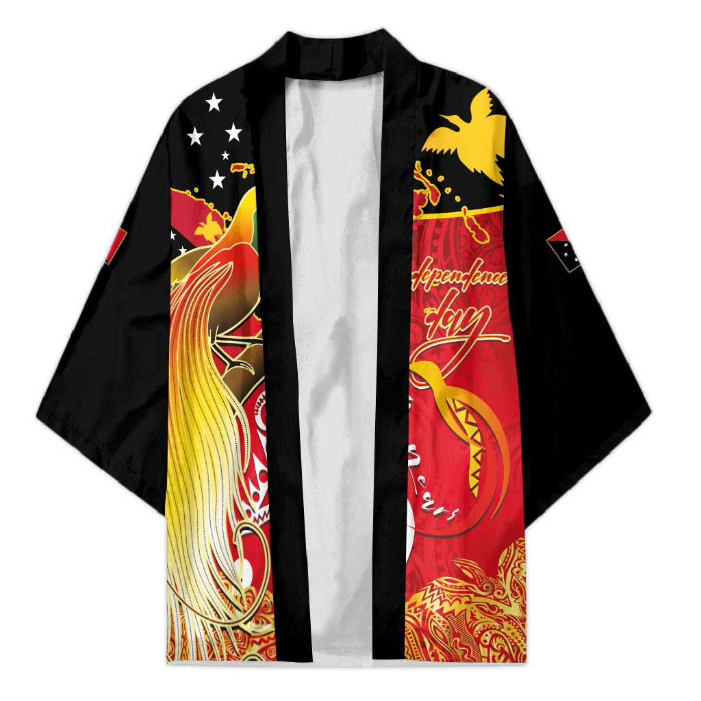 Papua New Guinea Independence Day Kimono Happy Anniversary 50th Bird-of-paradise Melanesian Tattoos - Polynesian Pride