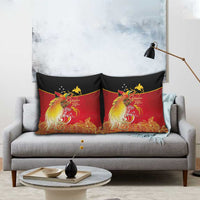 Papua New Guinea Independence Day Pillow Cover Happy Anniversary 50th Bird-of-paradise Melanesian Tattoos - Polynesian Pride