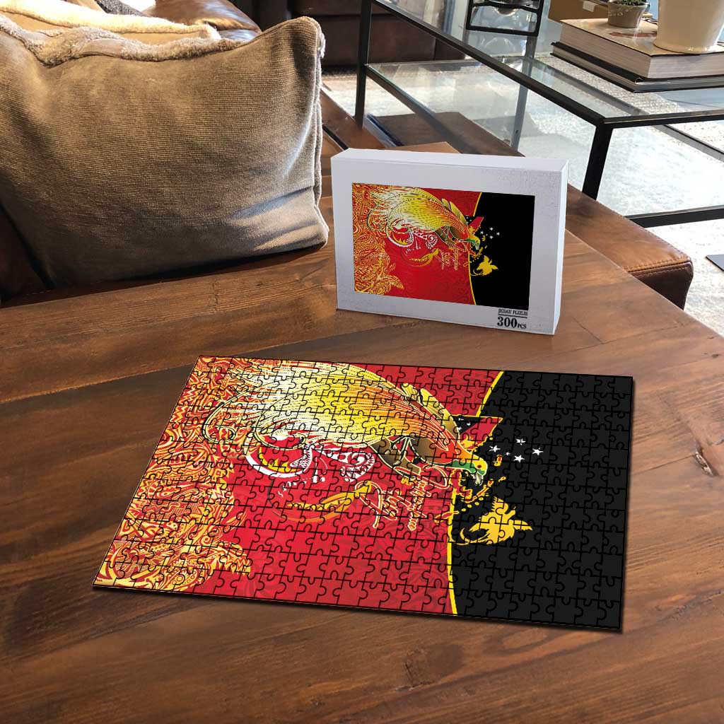 Papua New Guinea Independence Day Puzzle Happy Anniversary 50th Bird-of-paradise Melanesian Tattoos - Polynesian Pride