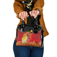 Papua New Guinea Independence Day Shoulder Handbag Happy Anniversary 50th Bird-of-paradise Melanesian Tattoos - Polynesian Pride