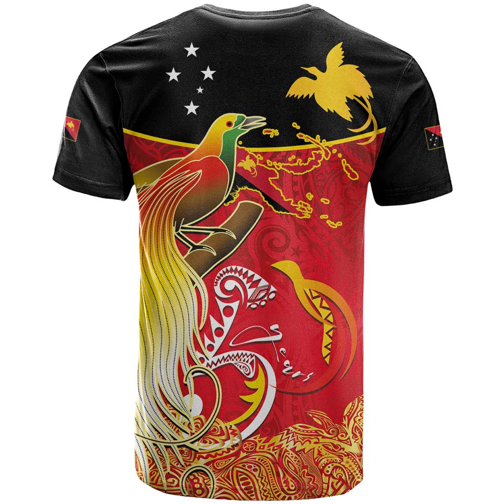 Papua New Guinea Independence Day T Shirt Happy Anniversary 50th Bird-of-paradise Melanesian Tattoos - Polynesian Pride