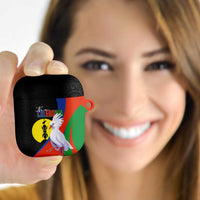 New Caledonia AirPods Case Kagu Bird and The Seal with Melanesian Culture - Polynesian Pride