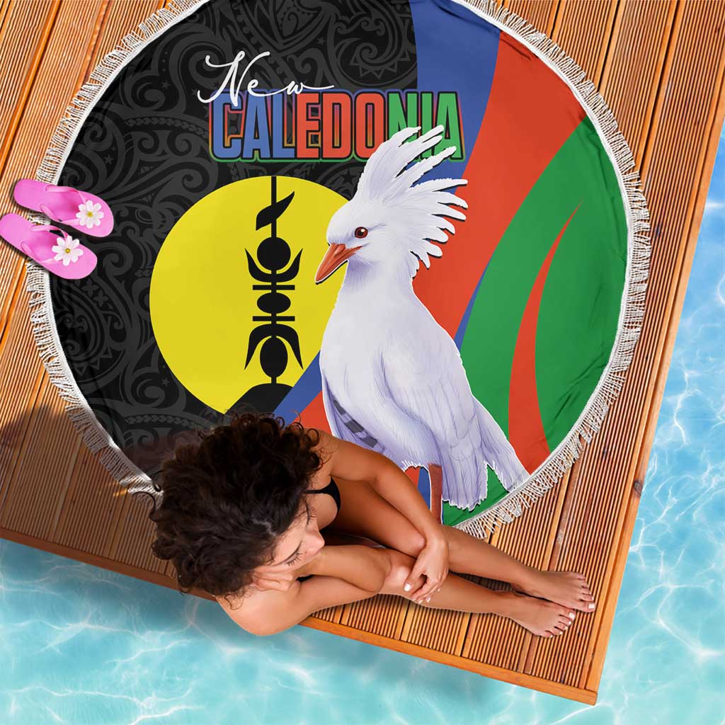 New Caledonia Beach Blanket Kagu Bird and The Seal with Melanesian Culture - Polynesian Pride