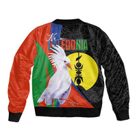 New Caledonia Bomber Jacket Kagu Bird and The Seal with Melanesian Culture - Polynesian Pride